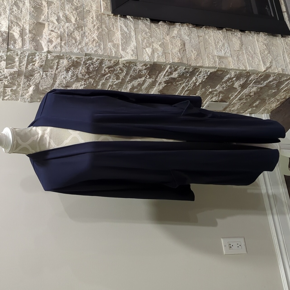 Zenana Premium Navy Cardigan Midi Open Front Duster